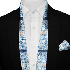 ISFAHAN MOSQUE MEN SCARF AND POCKET SQUARE SET - PREMIUM COLLECTION