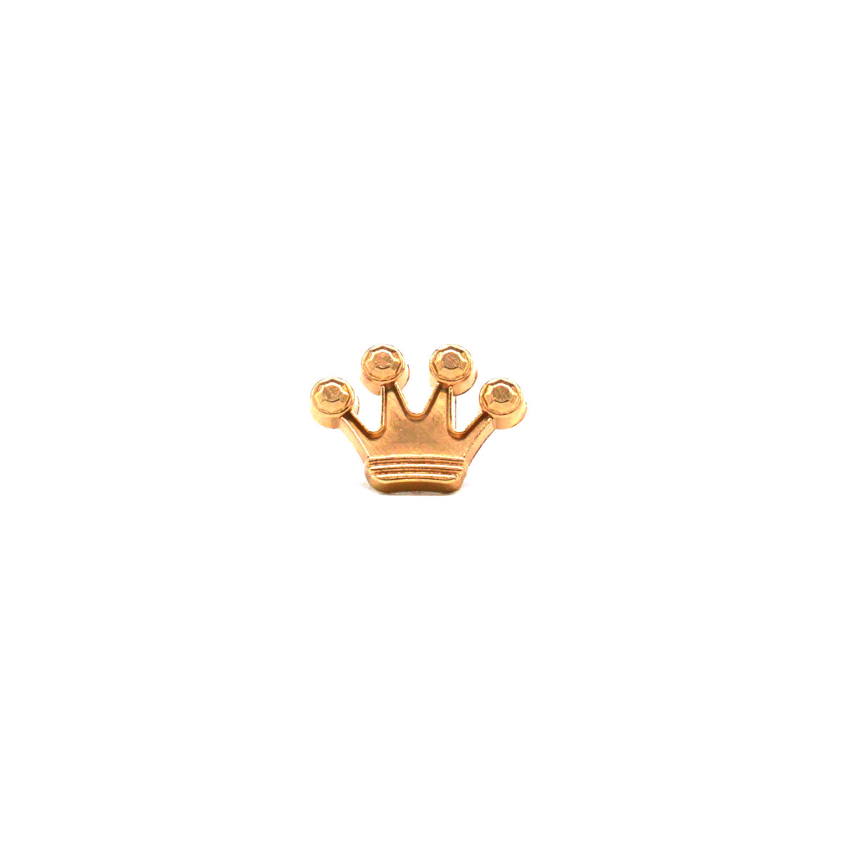 CLASSIC GOLDEN CROWN BROOCH