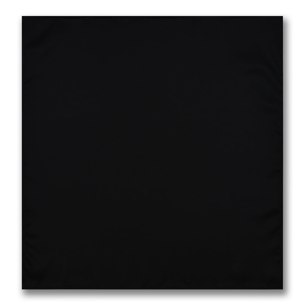 JET BLACK SILK ASCOT –  PREMIUM COLLECTION