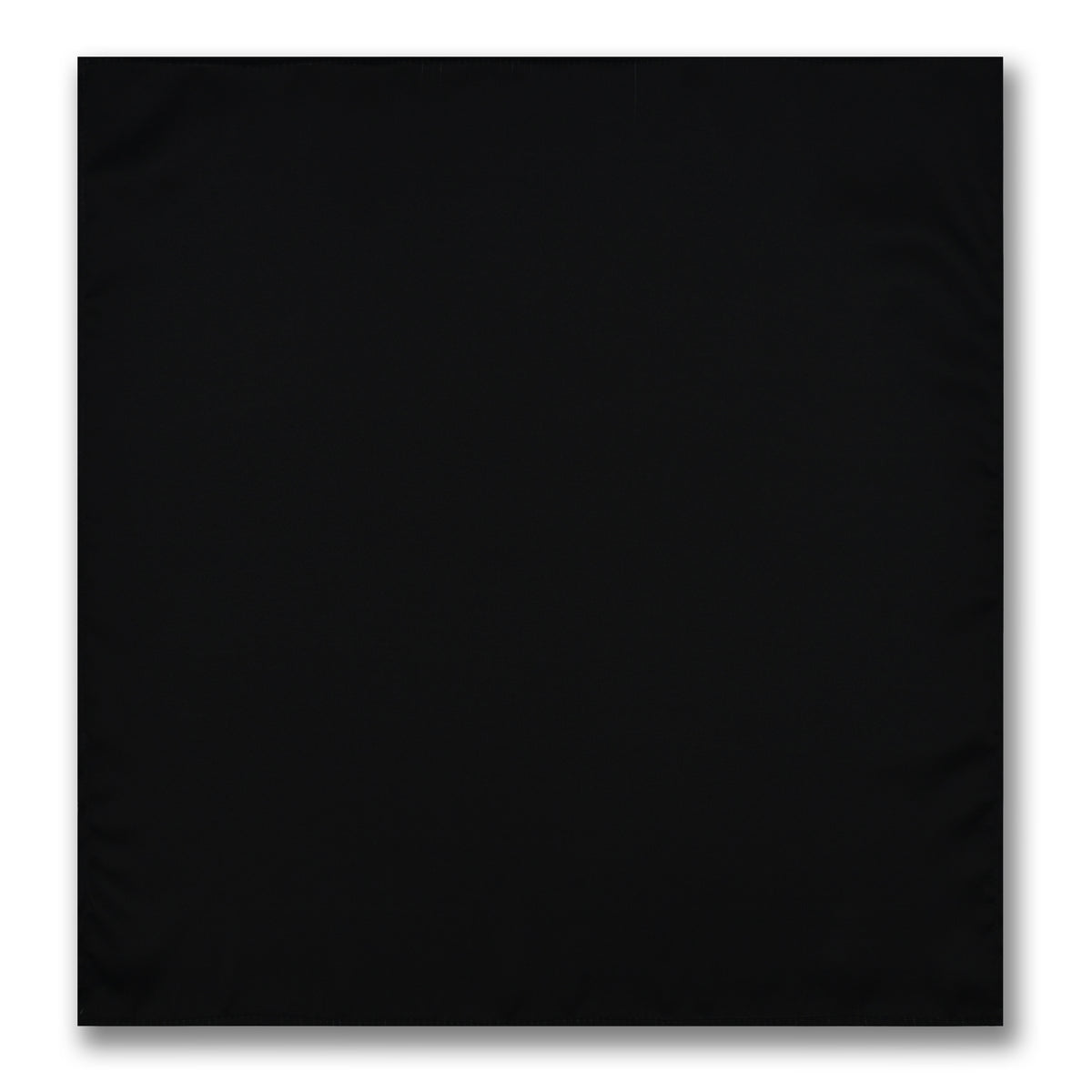 JET BLACK SILK ASCOT WITH LAPEL PIN AND POCKET SQUARE