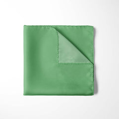 FERN GREEN SILK POCKET SQUARE