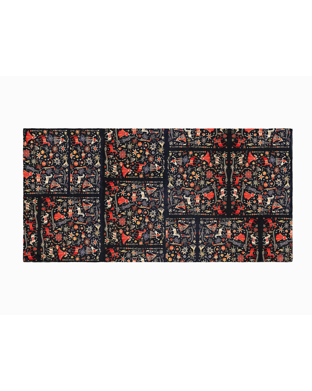 FORK ART SILK WOMEN SCARF – PREMIUM COLLECTION