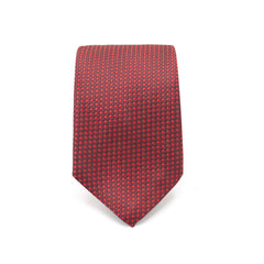 RED HORIZON TIE AND POCKET SQUARE SET