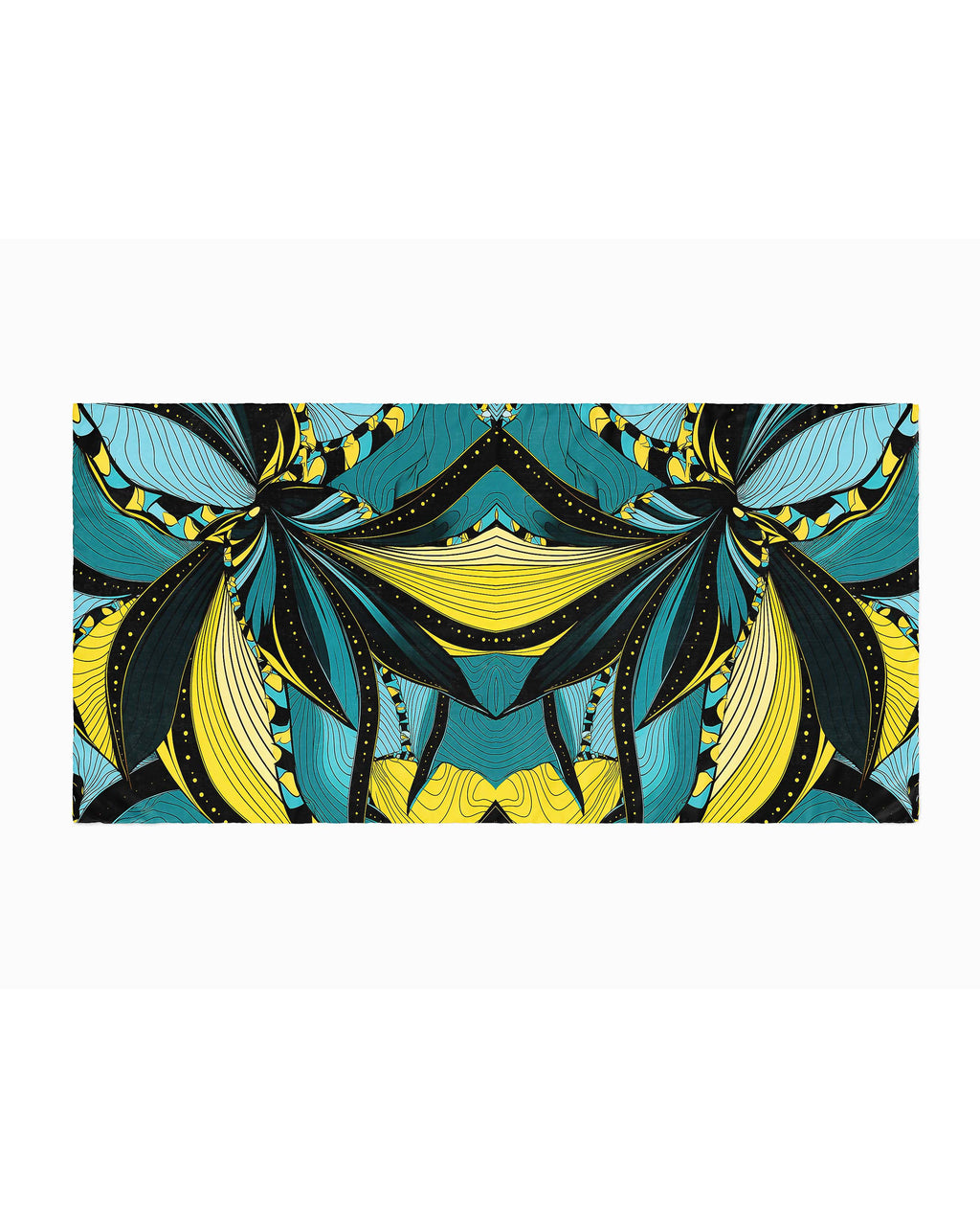 GEOMETRIC COLORFUL ABSTRACT SILK WOMEN HIJAB – PREMIUM COLLECTION