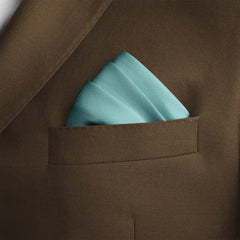 ICE BLUE SILK POCKET SQUARE