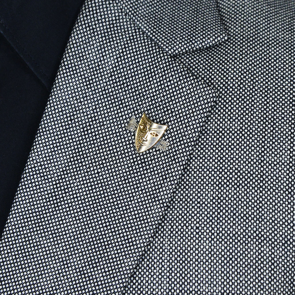 GOLD JOKER MASK BROOCH