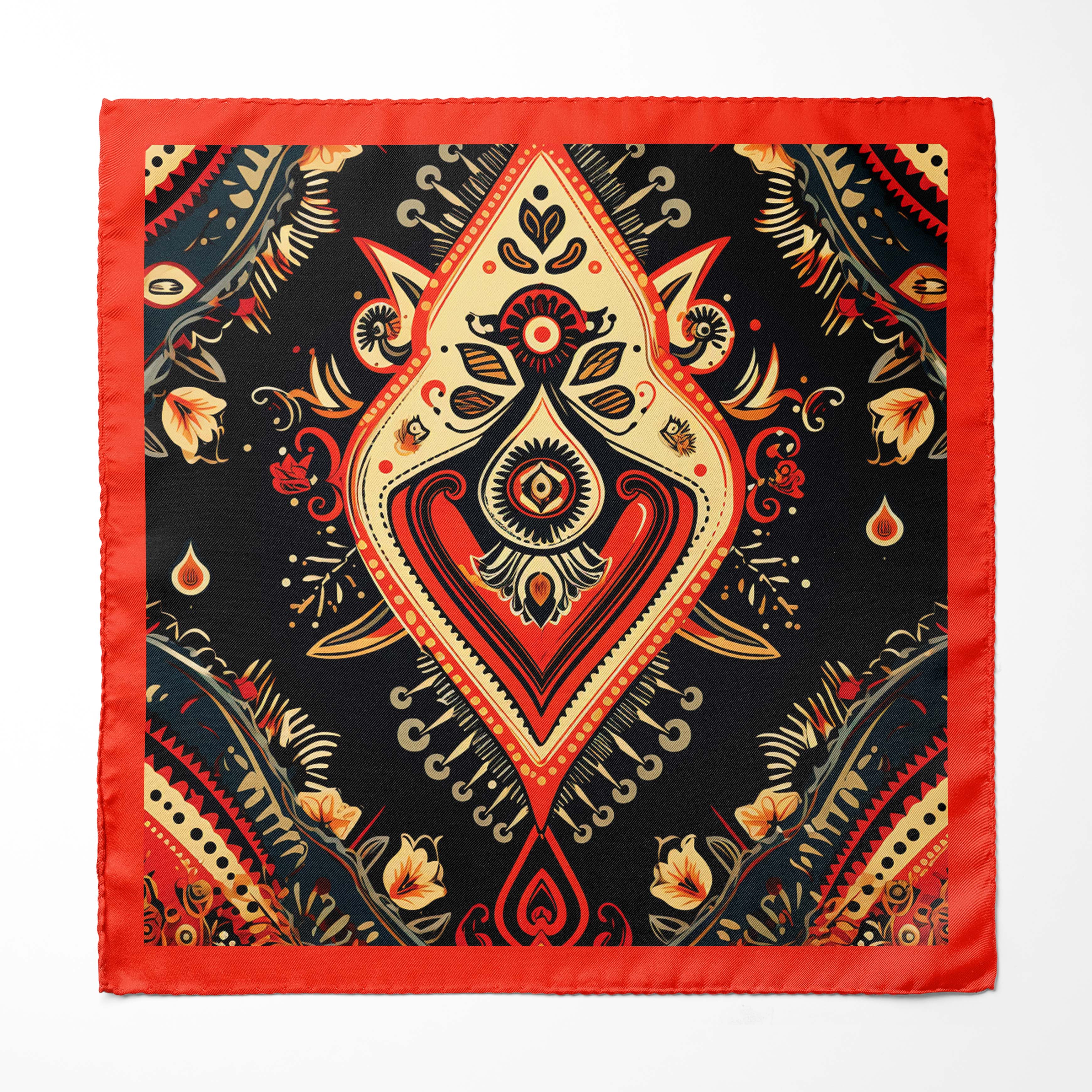 WINTER ETHNIC MEN SCARF AND POCKET SQUARE SET – PREMIUM COLLECTION