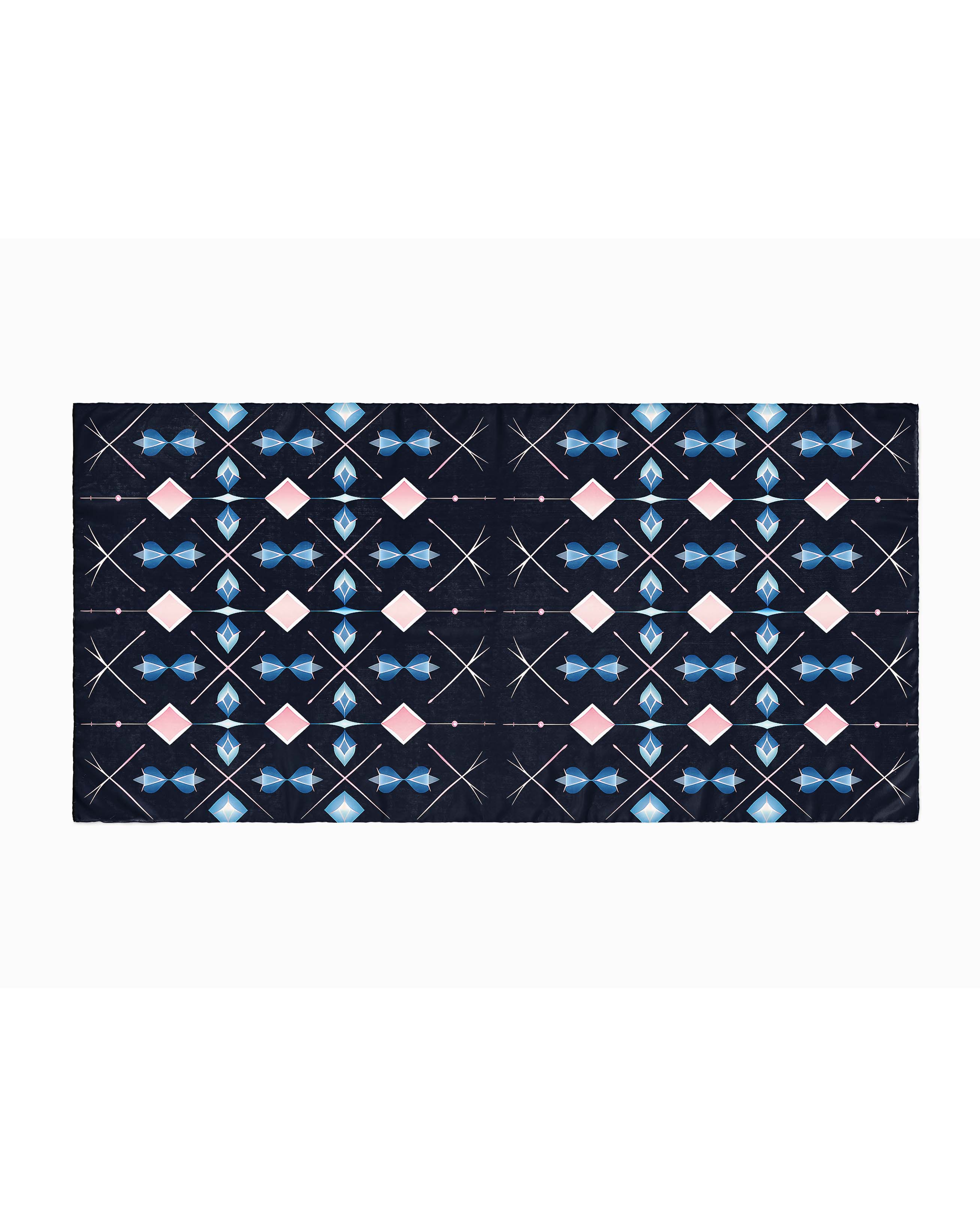 DIAMOND GEOMETRIC SILK WOMEN SCARF – PREMIUM COLLECTION