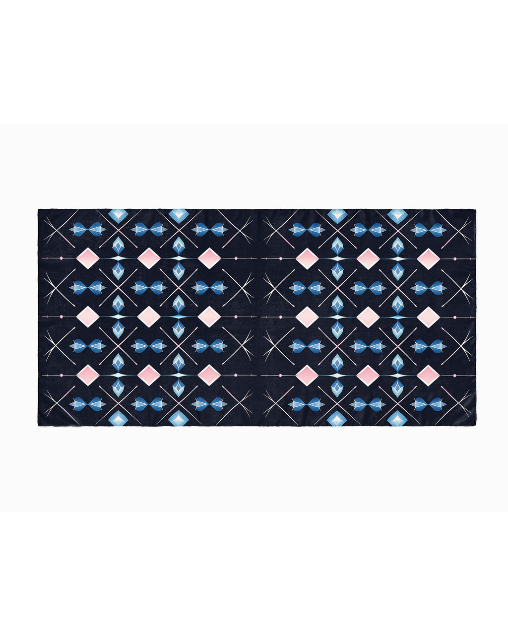 NIGHT BLUE SILK WOMEN HIJAB – PREMIUM COLLECTION
