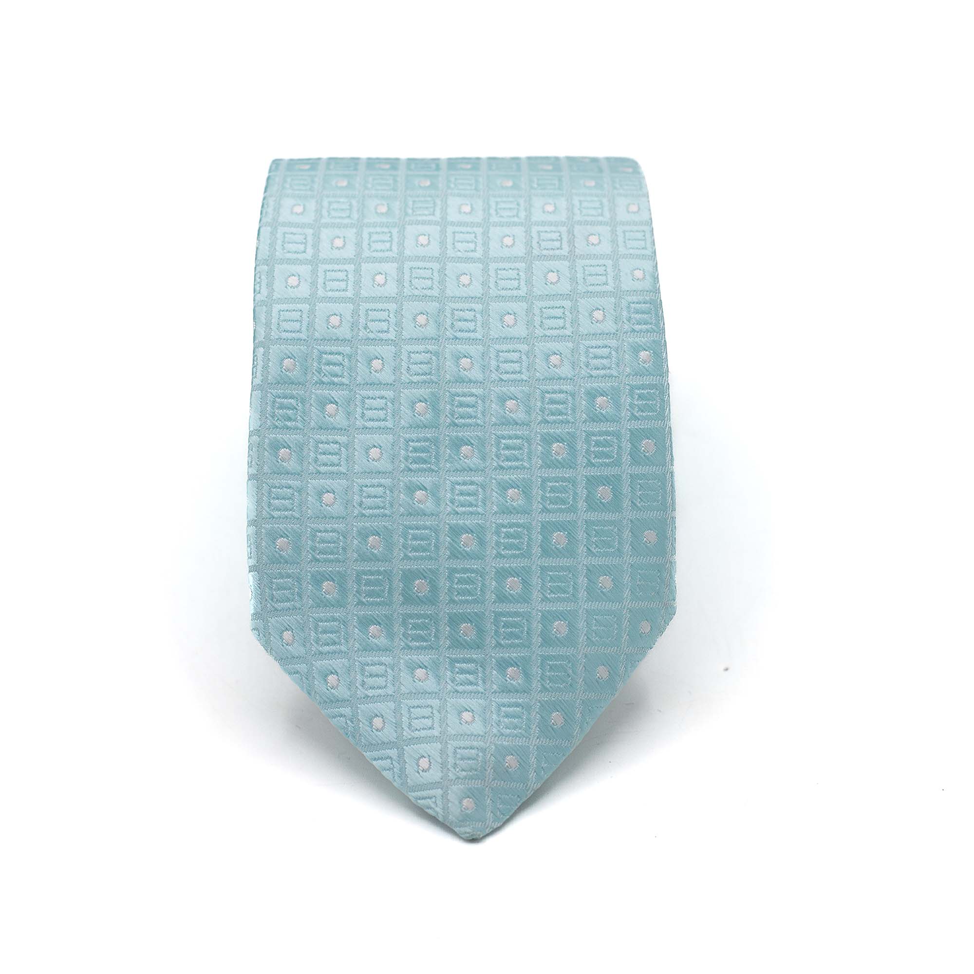 SKYLINE SQUARES TIE AND POCKET SQUARE SET