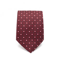 REGAL MAROON TIE AND POCKET SQUARE SET