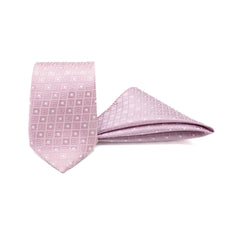 ROSÉ CHARM TIE AND POCKET SQUARE SET