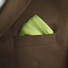 PISTACHIO GREEN SILK POCKET SQUARE