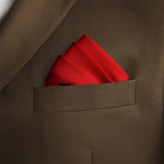 RED VINE SILK POCKET SQUARE