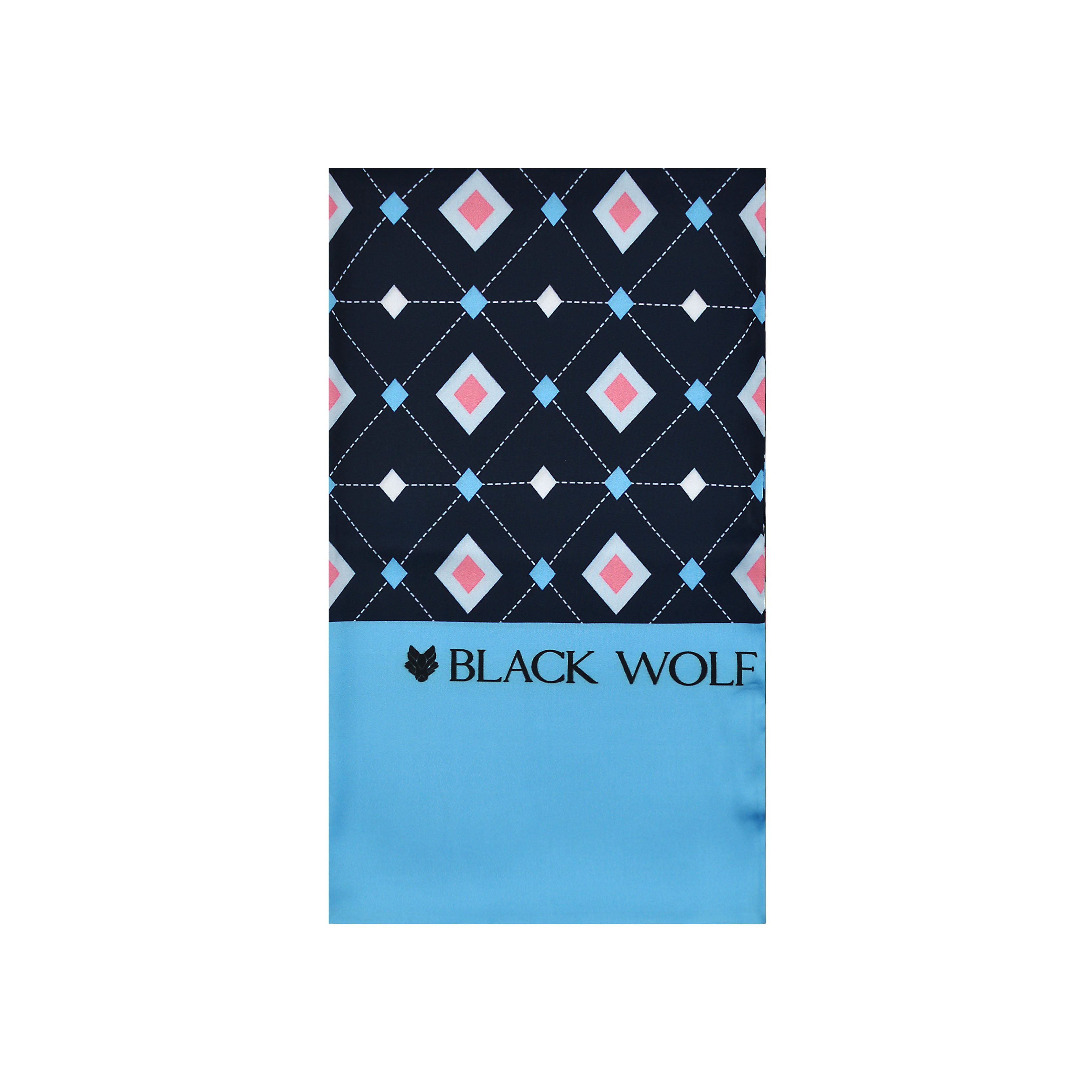 GEOMETRIC DIAMOND BLUE MEN SCARF - PREMIUM COLLECTION