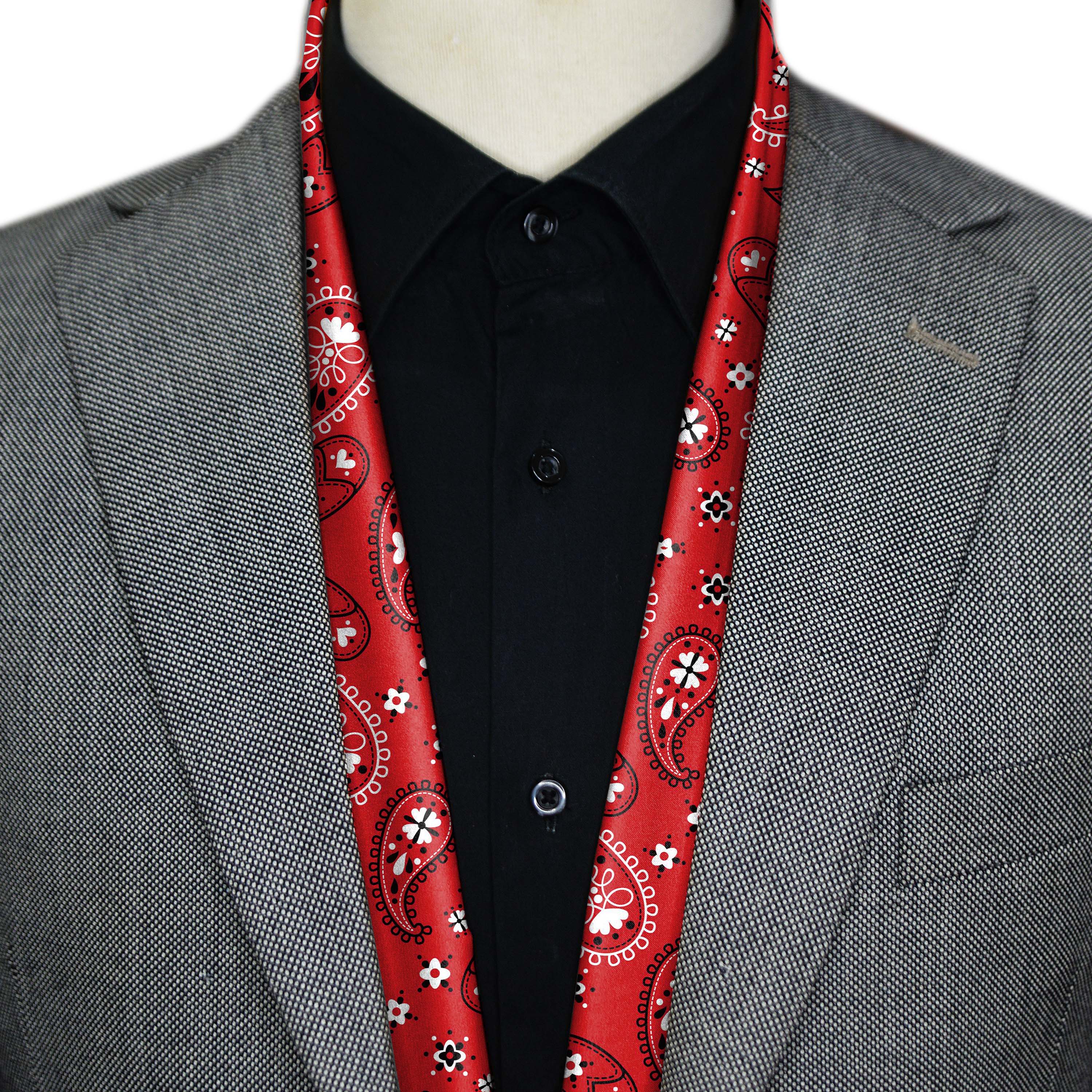 RED PAISLEY MEN SCARF - PREMIUM COLLECTION