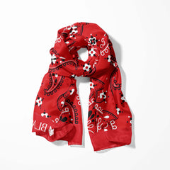 RED PAISLEY MEN SCARF AND POCKET SQUARE SET – PREMIUM COLLECTION