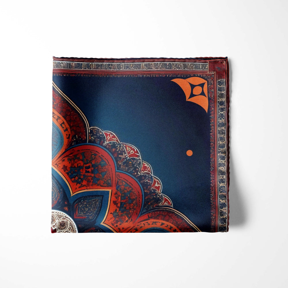 ROYAL AJRAK SILK POCKET SQUARE