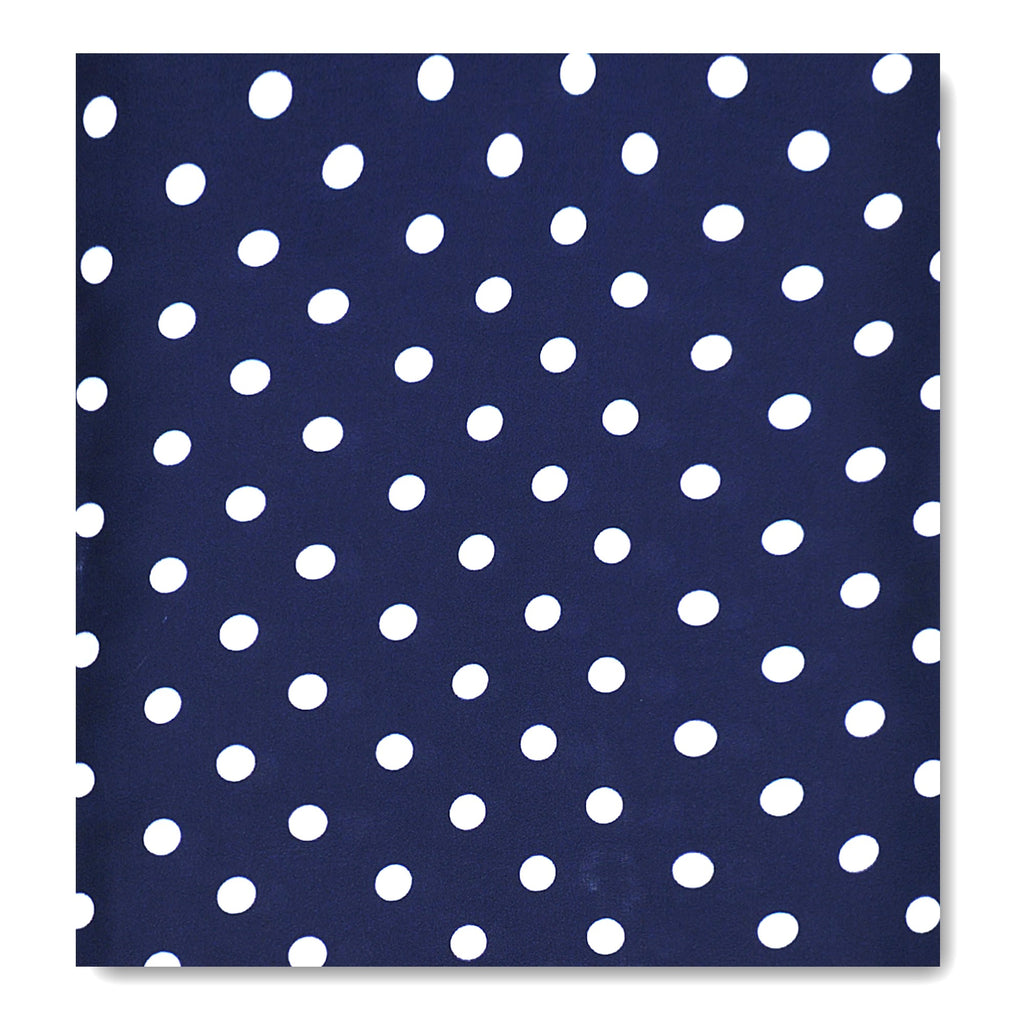 SMALL BLUE POLKA DOTS SCARF - PREMIUM COLLECTION