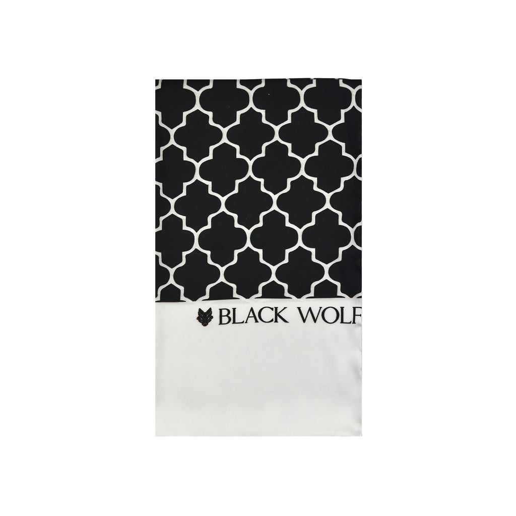 SILVER GEOMETRIC MEN SCARF - PREMIUM COLLECTION