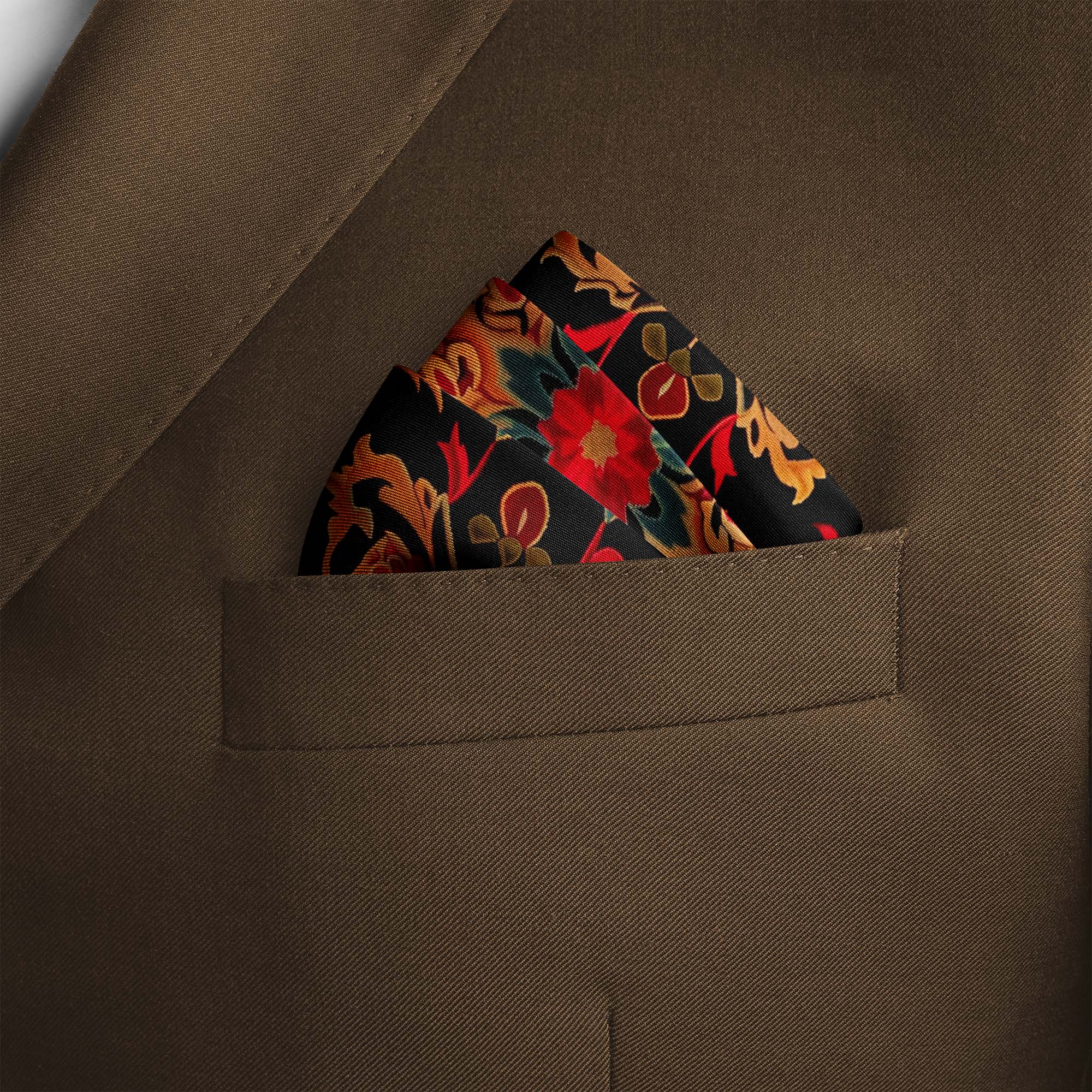 SAFAVIEH HERITAGE SILK POCKET SQUARE