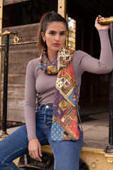 TRADITIONAL ETHNIC SILK WOMEN SCARF – PREMIUM COLLECTION