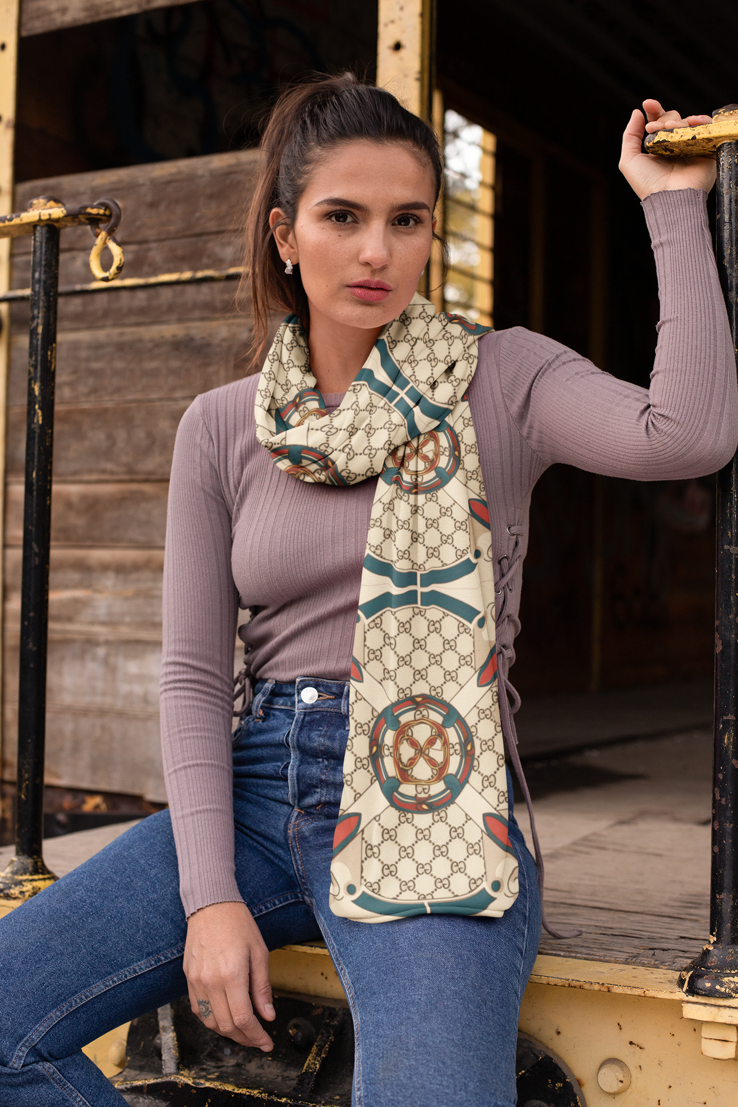 KANORA IMPRESSIONS SILK WOMEN SCARF – PREMIUM COLLECTION