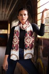 VINTAGE BAROQUE SILK WOMEN SCARF – PREMIUM COLLECTION