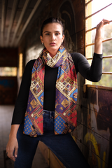 TRADITIONAL ETHNIC SILK WOMEN SCARF – PREMIUM COLLECTION