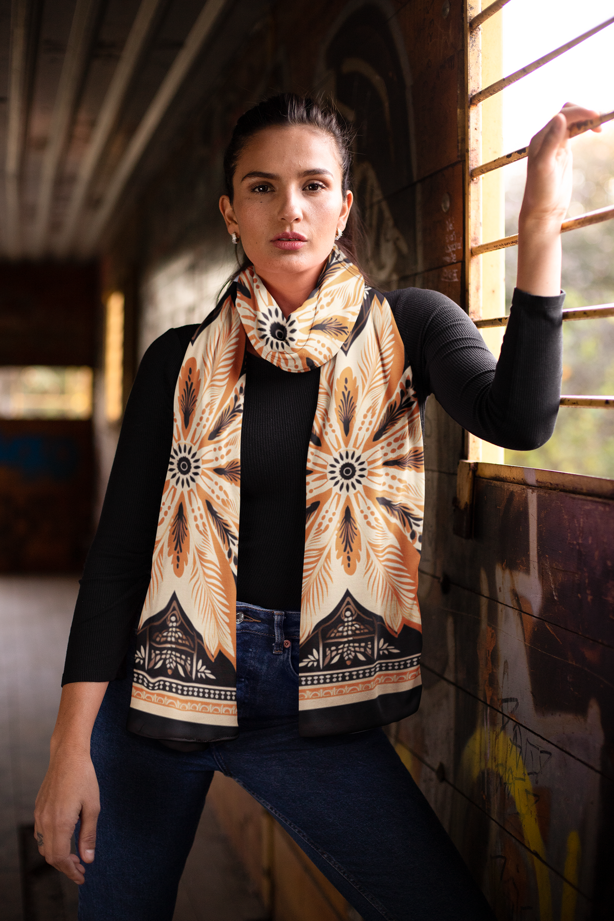 TIME FOR TANGLING SILK WOMEN SCARF – PREMIUM COLLECTION