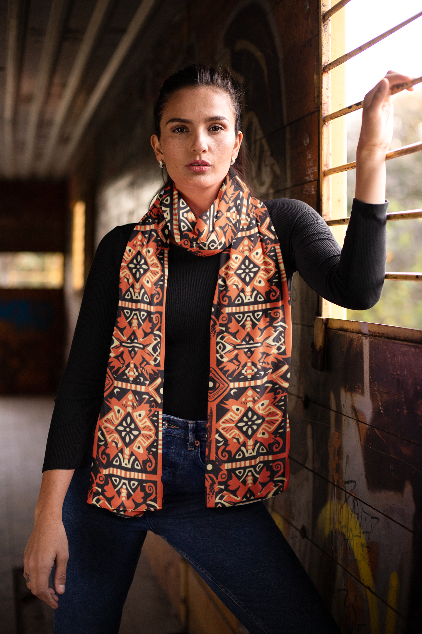 VINTAGE ETHNIC SILK WOMEN SCARF – PREMIUM COLLECTION