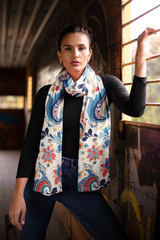 VINTAGE FLORAL WOMEN SCARF – PREMIUM COLLECTION