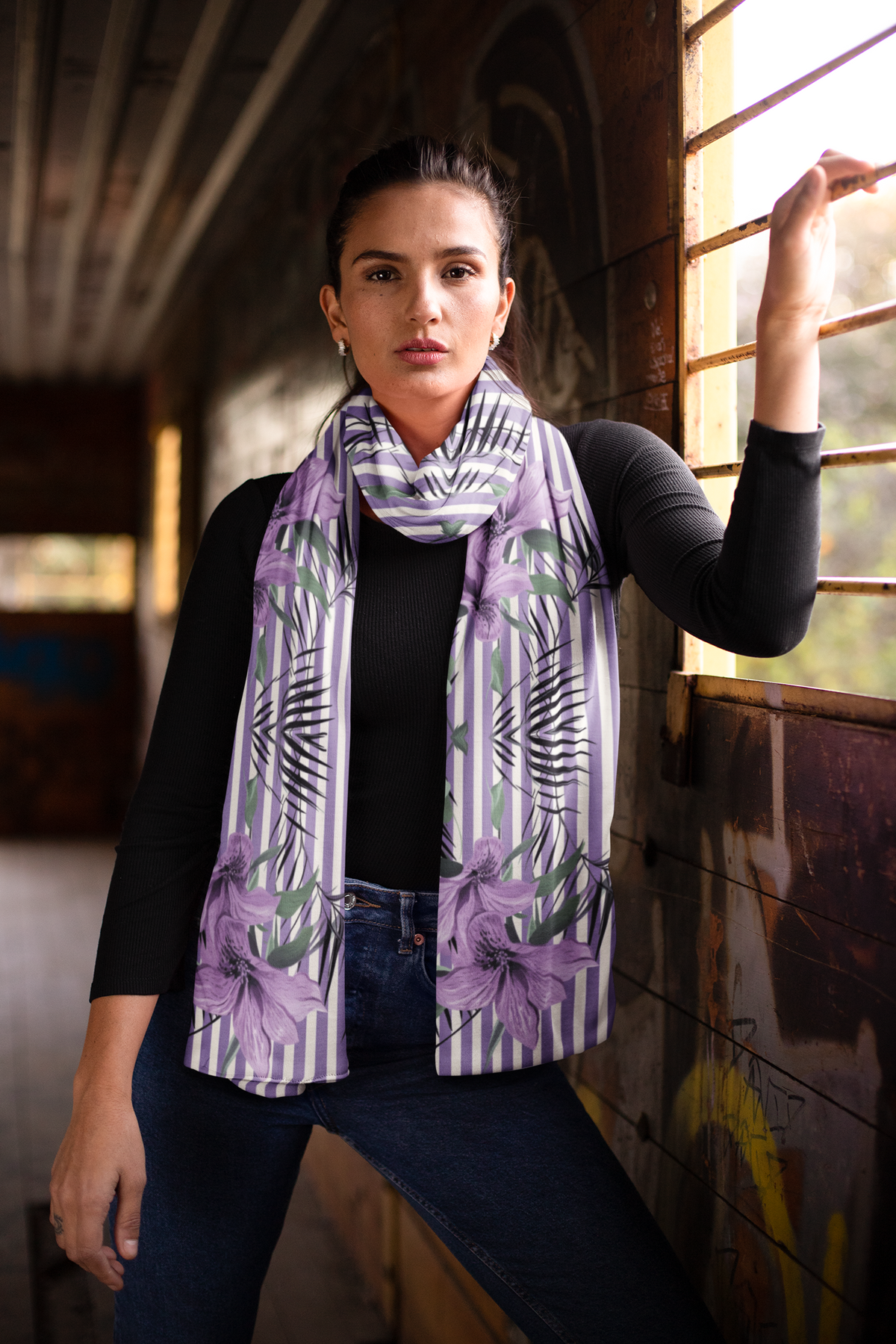 SPRING FLORAL SILK WOMEN SCARF – PREMIUM COLLECTION