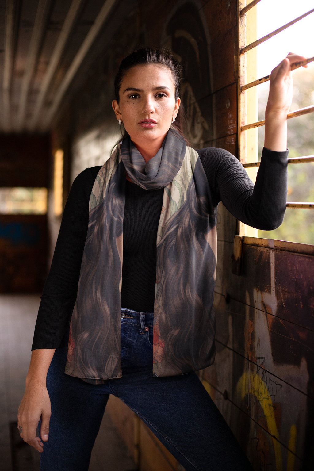ART THEORY SILK WOMEN SCARF – PREMIUM COLLECTION