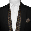 BURBERRY CHOCOLATE MEN SCARF AND POCKET SQUARE SET – PREMIUM COLLECTION