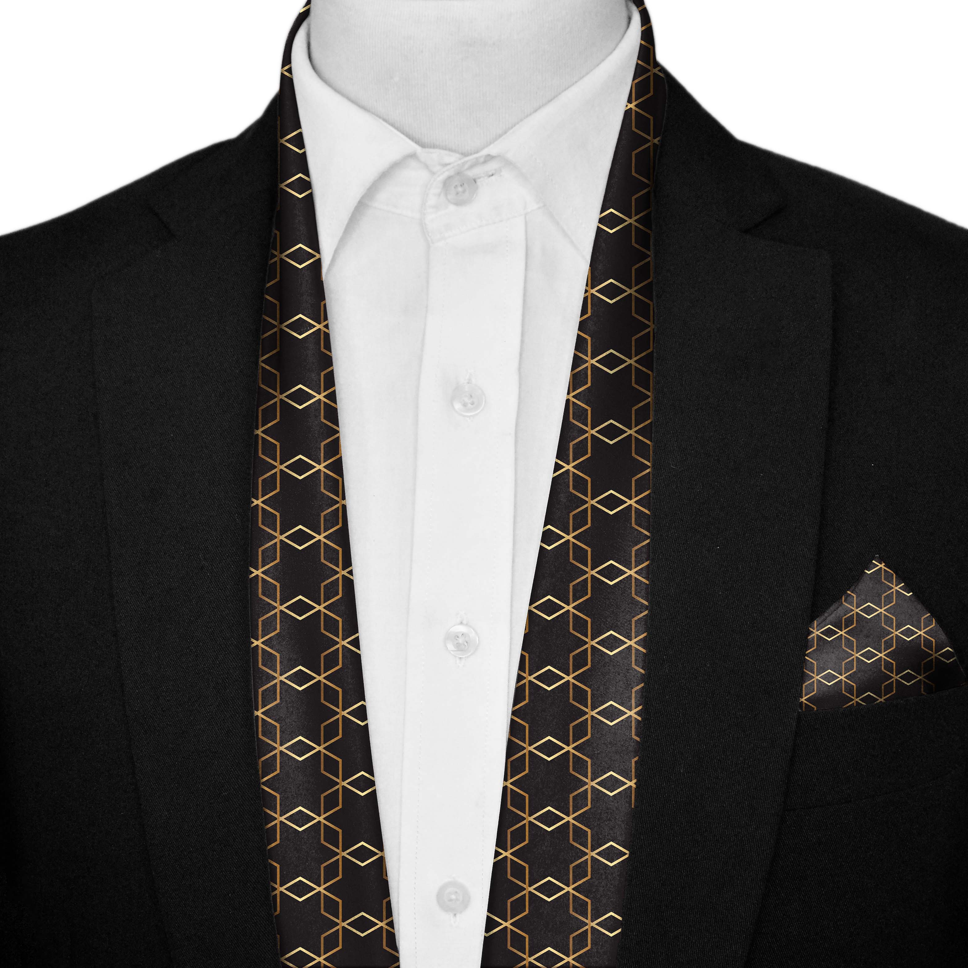 BURBERRY CHOCOLATE MEN SCARF AND POCKET SQUARE SET – PREMIUM COLLECTION