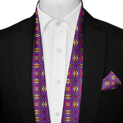 PINK RING MEN SCARF AND POCKET SQUARE SET – PREMIUM COLLECTION