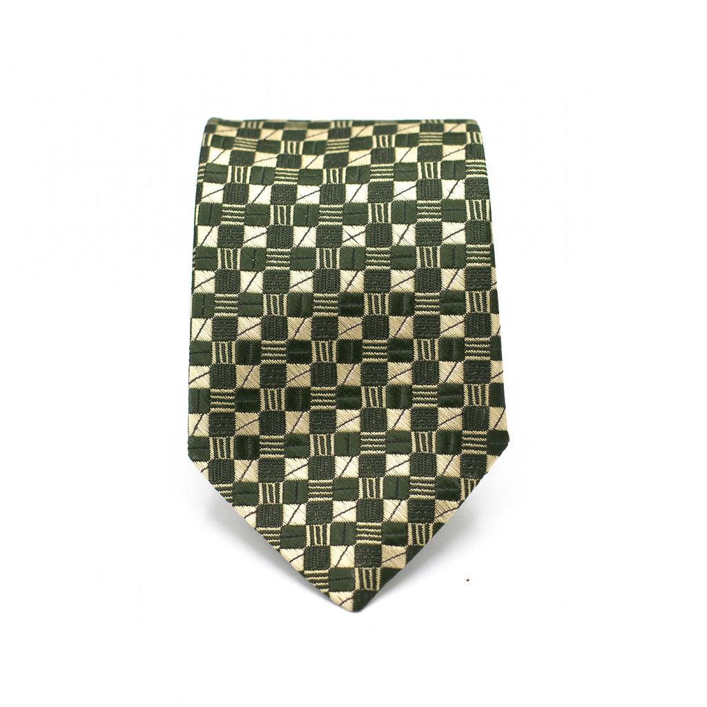 REGAL GREEN CHECKERED TIE