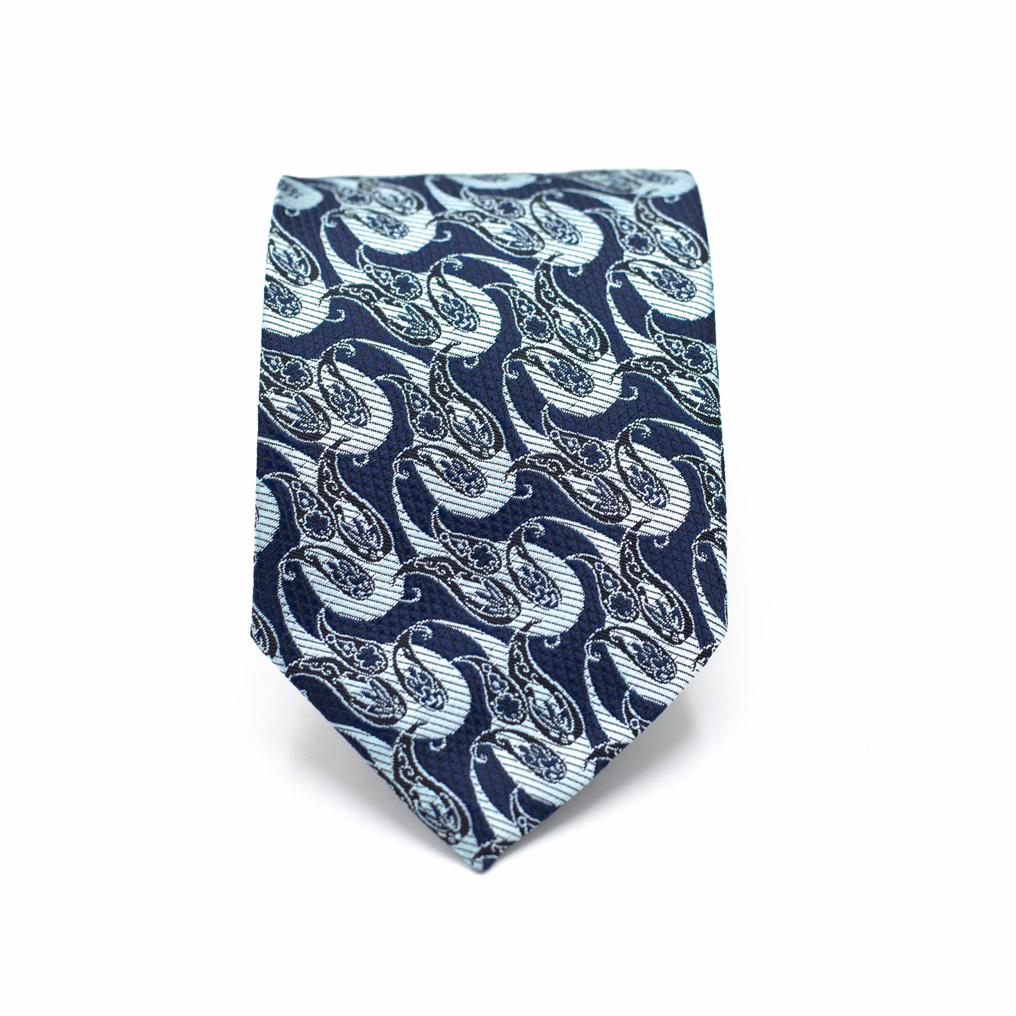 NAVY WAVES TIE