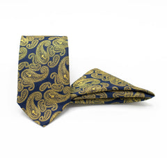 GOLDEN HERITAGE TIE AND POCKET SQUARE SET