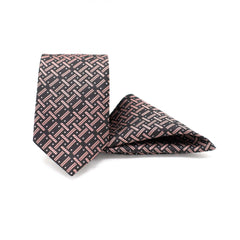 TWILIGHT CHECKERED CHARM TIE AND POCKET SQUARE SET