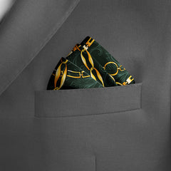 LOOP CHAIN SILK POCKET SQUARE