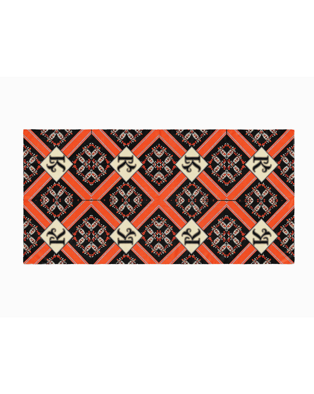 VINTAGE TYPOGRAPHY  SILK WOMEN HIJAB – PREMIUM COLLECTION
