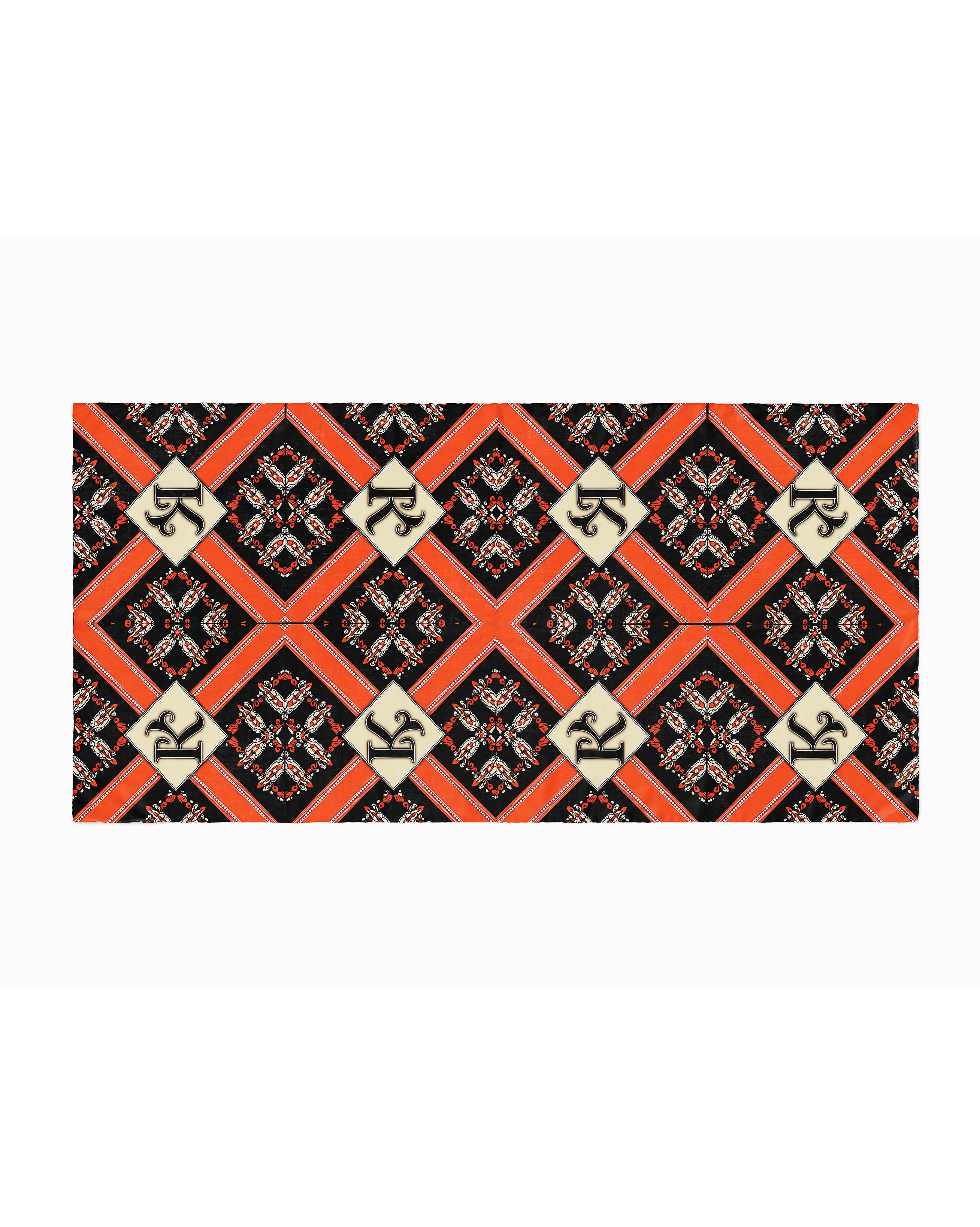 VINTAGE TYPOGRAPHY  SILK WOMEN HIJAB – PREMIUM COLLECTION